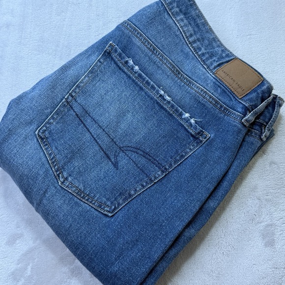 American Eagle Outfitters Denim - American Eagle Jeans Womens 12 Short Blue Tomgirl Mid Rise Stretch Denim Men